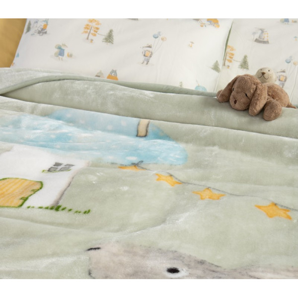 ΠΑΙΔΙΚΗ ΚΟΥΒΕΡΤΑ WOODLAND PARTY 160Χ220 NEF-NEF HOMEWARE