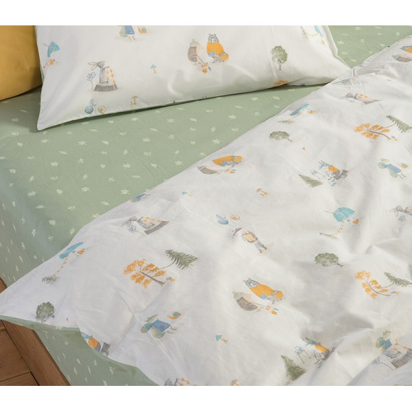 ΠΑΙΔΙΚΑ ΣΕΤ ΣΕΝΤΟΝΙΑ ΜΟΝΑ WOODLAND PARTY 170Χ260 NEF-NEF HOMEWARE