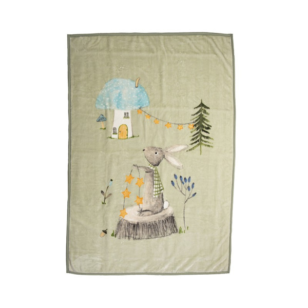 ΠΑΙΔΙΚΗ ΚΟΥΒΕΡΤΑ WOODLAND PARTY 160Χ220 NEF-NEF HOMEWARE