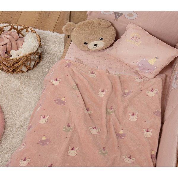 ΒΡΕΦΙΚΗ ΚΟΥΒΕΡΤΑ FLEECE ΑΓΚΑΛΙΑΣ SPECIAL PARTY 75X110 NEF-NEF HOMEWARE
