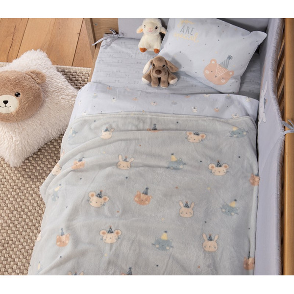 ΒΡΕΦΙΚΗ ΚΟΥΒΕΡΤΑ FLEECE ΚΟΥΝΙΑΣ SPECIAL PARTY 110X150 NEF-NEF HOMEWARE