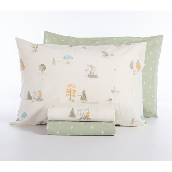 ΠΑΙΔΙΚΑ ΣΕΤ ΣΕΝΤΟΝΙΑ ΜΟΝΑ WOODLAND PARTY 170Χ260 NEF-NEF HOMEWARE
