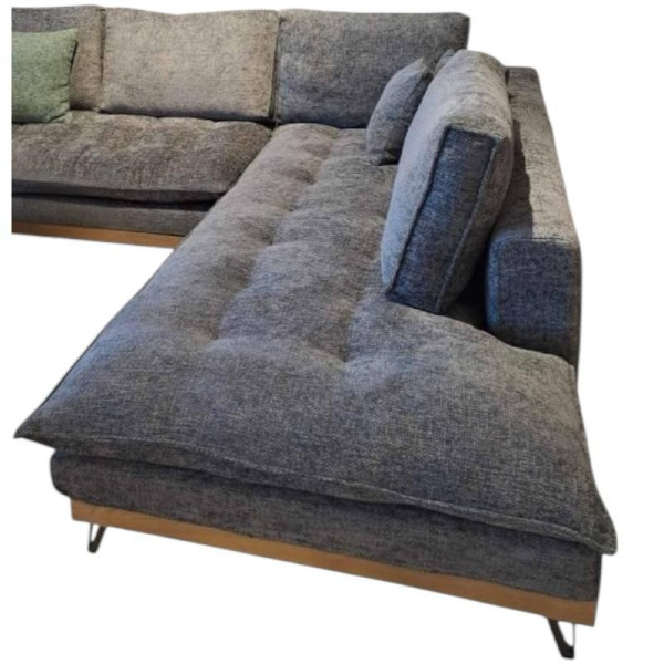 ΓΩΝΙΑΚΟΣ ΚΑΝΑΠΕΣ HERA ΧΩΡΙΣ ΑΝΑΚΛΙΣΕΙΣ 300 X 240 X 103εκ.