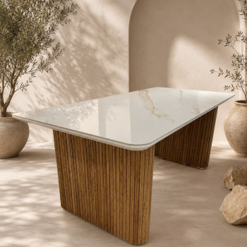 ΤΡΑΠΕΖΑΡΙΑ CERAMIC PRISON 200*100εκ. ΜΕ 2 ΒΑΣΕΙΣ