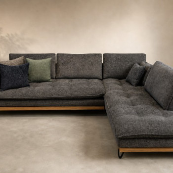 ΓΩΝΙΑΚΟΣ ΚΑΝΑΠΕΣ HERA ΧΩΡΙΣ ΑΝΑΚΛΙΣΕΙΣ 300 X 240 X 103εκ.