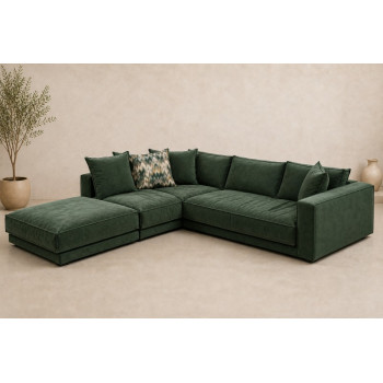 ΓΩΝΙΑΚΟΣ ΚΑΝΑΠΕΣ IMOLA 290 X 220 x 105εκ.