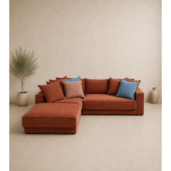 ΓΩΝΙΑΚΟΣ ΚΑΝΑΠΕΣ IMOLA 290 X 220 x 105εκ.