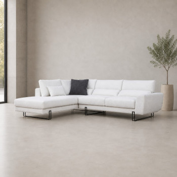 ΚΑΝΑΠΕΣ ΓΩΝΙΑ CANNES 290 X 220 X 103εκ. ΧΩΡΙΣ ΞΥΛΟ