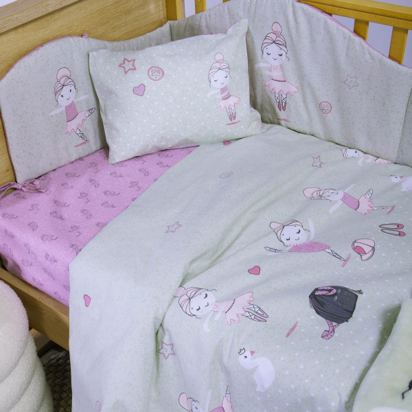 Σετ Σεντόνια Κούνιας Βρεφικά Ballerine World  Nef Nef Homeware