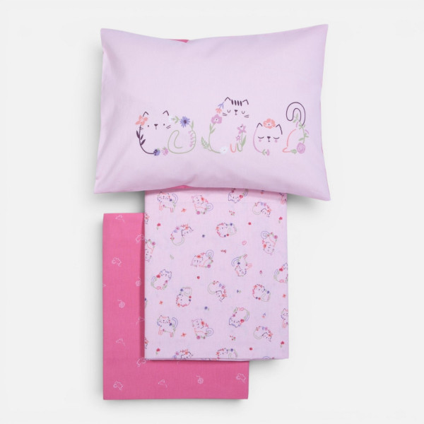 Σετ Σεντόνια Κούνιας Βρεφικά Cats Are Perfect  Nef Nef Homeware
