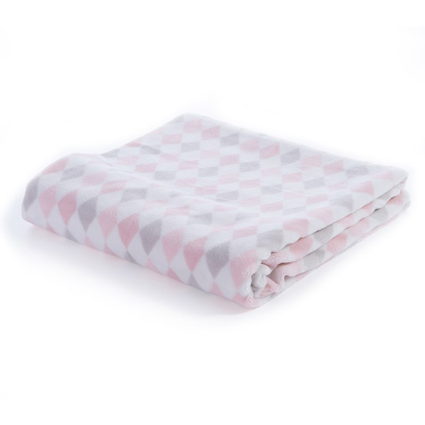 ΒΡΕΦΙΚΗ ΚΟΥΒΕΡΤΑ FLEECE ΑΓΚΑΛΙΑΣ SWEET RHOMBUS 75X110
