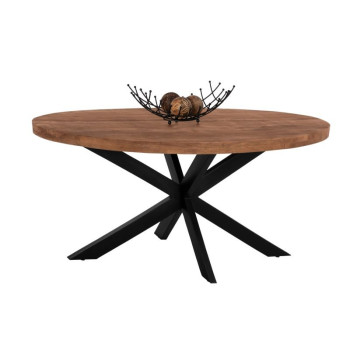 OVAL 6εκ.ΠΑΧΟΣ ΜΑΣΙΦ ΞΥΛΟ MANGO 160x90x77Υ εκ.