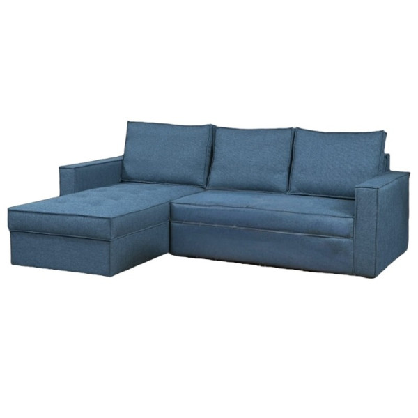 ΓΩΝΙΑΚΟΣ ΚΑΝΑΠΕΣ ΚΡΕΒΑΤΙ LORENZO 2.35*1.65*0.95μ. ΜΕ ΑΠΟΘΗΚΕΥΤΙΚΟ