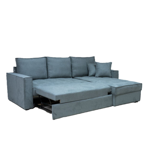 ΓΩΝΙΑΚΟΣ ΚΑΝΑΠΕΣ ΚΡΕΒΑΤΙ LORENZO 2.35*1.65*0.95μ. ΜΕ ΑΠΟΘΗΚΕΥΤΙΚΟ