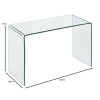 GLASSER Κονσόλα - Γραφείο Διάφανο Γυαλί 12mm