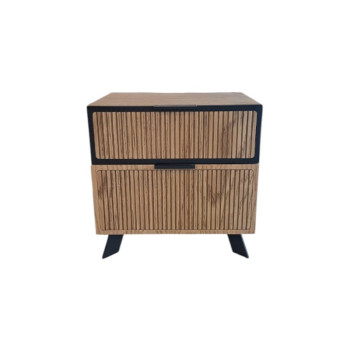 ΚΟΜΟΔΙΝΟ MIRROR WOOD Μ50ΧΒ40ΧΥ50εκ.