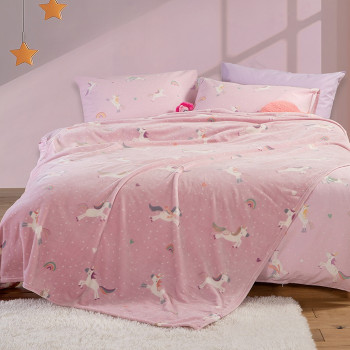 ΠΑΙΔΙΚΗ ΚΟΥΒΕΡΤΑ UNICORNS STYLE 160Χ220 NEF-NEF HOMEWARE