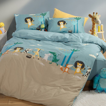 ΠΑΙΔΙΚΗ ΣΕΤ ΠΑΠΛΩΜΑΤΟΘΗΚΗ ΜΟΝΗ WILD DANCE 160Χ240 NEF-NEF HOMEWARE
