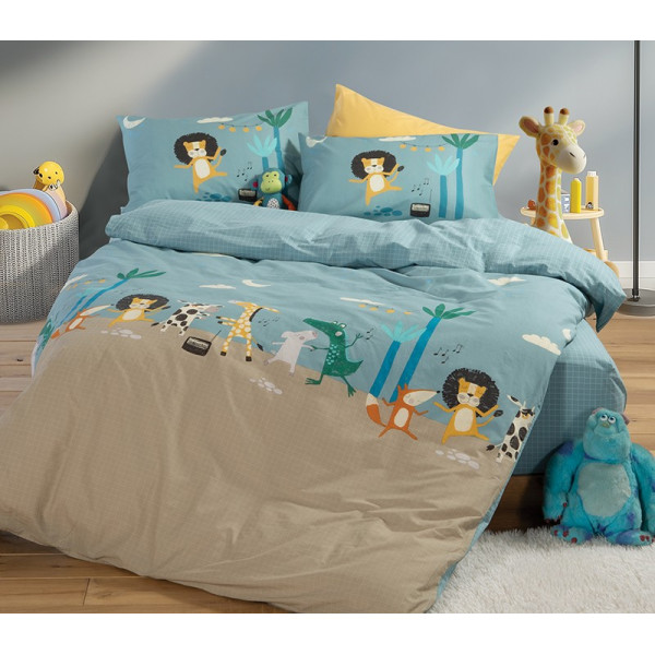 ΠΑΙΔΙΚΗ ΣΕΤ ΠΑΠΛΩΜΑΤΟΘΗΚΗ ΜΟΝΗ WILD DANCE 160Χ240 NEF-NEF HOMEWARE