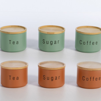 ΔΟΧΕΙΟ ΑΠΟΗΘΗΚΕΥΣΗΣ ΣΕΤ 3 ΤΜΧ COFFEE-TEA-SUGAR NEF-NEF HOMEWARE