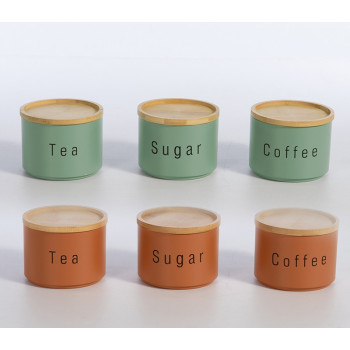 ΔΟΧΕΙΟ ΑΠΟΗΘΗΚΕΥΣΗΣ ΣΕΤ 3 ΤΜΧ COFFEE-TEA-SUGAR NEF-NEF HOMEWARE