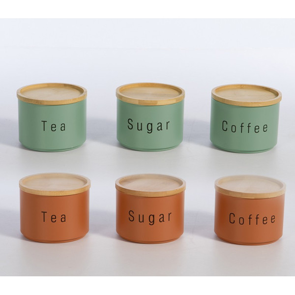 ΔΟΧΕΙΟ ΑΠΟΗΘΗΚΕΥΣΗΣ ΣΕΤ 3 ΤΜΧ COFFEE-TEA-SUGAR NEF-NEF HOMEWARE