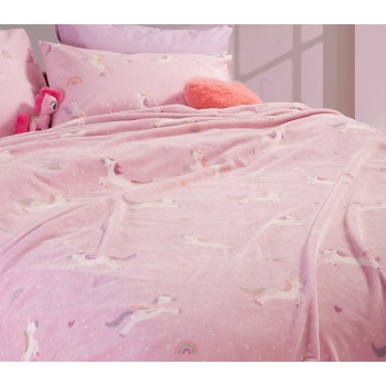 ΠΑΙΔΙΚΗ ΚΟΥΒΕΡΤΑ UNICORNS STYLE 160Χ220 NEF-NEF HOMEWARE