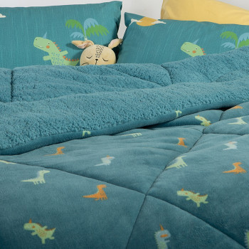 ΠΑΙΔΙΚΟ ΚΟΥΒΕΡΤΟΠΑΠΛΩΜΑ ΜΟΝΟ DINOS ON WHEELS 160Χ220 NEF-NEF HOMEWARE