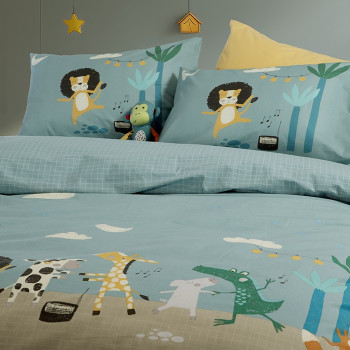 ΠΑΙΔΙΚΗ ΣΕΤ ΠΑΠΛΩΜΑΤΟΘΗΚΗ ΜΟΝΗ WILD DANCE 160Χ240 NEF-NEF HOMEWARE