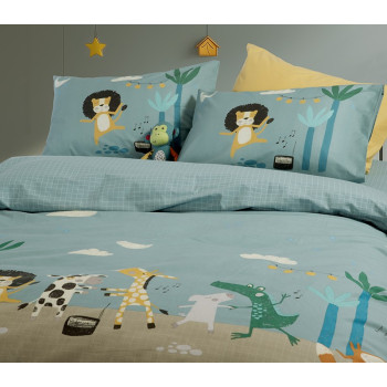 ΠΑΙΔΙΚΗ ΣΕΤ ΠΑΠΛΩΜΑΤΟΘΗΚΗ ΜΟΝΗ WILD DANCE 160Χ240 NEF-NEF HOMEWARE