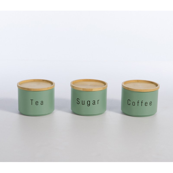 ΔΟΧΕΙΟ ΑΠΟΗΘΗΚΕΥΣΗΣ ΣΕΤ 3 ΤΜΧ COFFEE-TEA-SUGAR NEF-NEF HOMEWARE