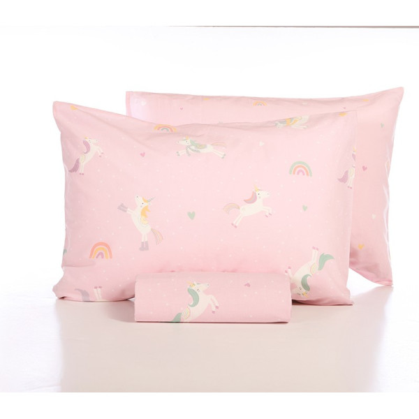 ΠΑΙΔΙΚΗ ΣΕΤ ΠΑΠΛΩΜΑΤΟΘΗΚΗ ΜΟΝΗ UNICORNS STYLE 160Χ240 NEF-NEF HOMEWARE