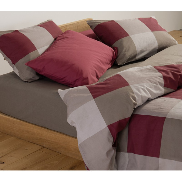ΣΕΤ ΣΕΝΤΟΝΙΑ ΒΑΜΒΑΚΕΡΑ ΜΟΝΑ CASUAL CHECK 170X270 NEF-NEF HOMEWARE