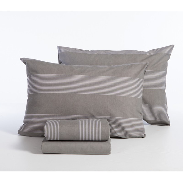 ΣΕΤ ΣΕΝΤΟΝΙΑ ΒΑΜΒΑΚΕΡΑ ΥΠΕΡΔΙΠΛΑ CASUAL STRIPE 240Χ270 NEF-NEF HOMEWARE