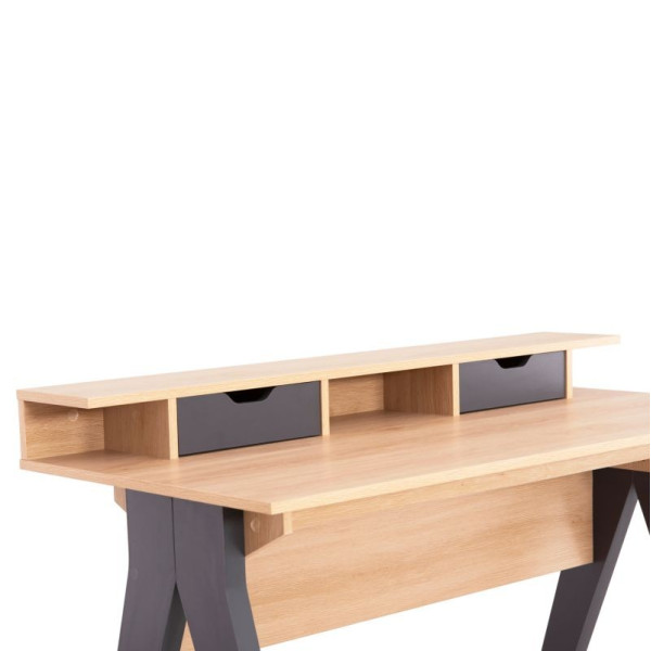 ΓΡΑΦΕΙΟ FB918290 ΜΕΛΑΜΙΝΗ ΣΕ SONAMA-ΓΚΡΙ 120x19-59x75-85,5ΥΥεκ.