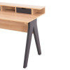 ΓΡΑΦΕΙΟ FB918290 ΜΕΛΑΜΙΝΗ ΣΕ SONAMA-ΓΚΡΙ 120x19-59x75-85,5ΥΥεκ.