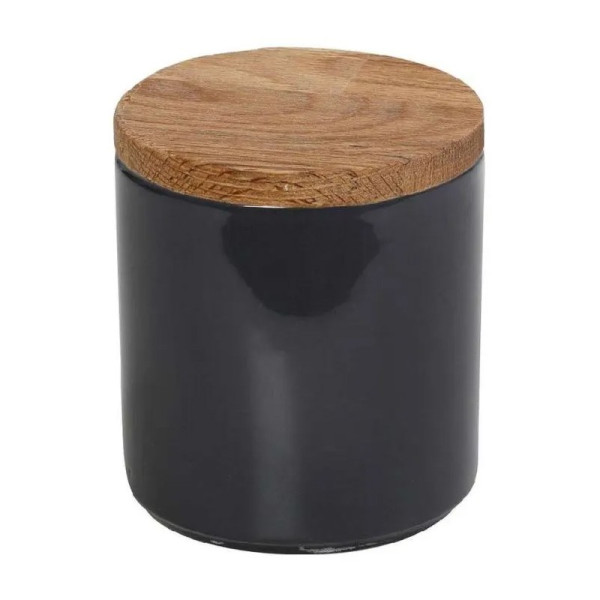 ANTHRACITE ESSENTIALS ΔΟΧΕΙΟ ΜΕ ΞΥΛ. ΚΑΠΑΚΙ 12Χ12Χ10ΕΚ