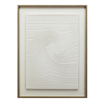 ΠΙΝΑΚΑΣ ΣΕ 3D ΚΑΜΒΑ ΛΕΥΚΟΣ PVC/MDF 60Χ80ΕΚ