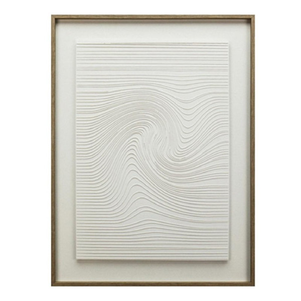 ΠΙΝΑΚΑΣ ΣΕ 3D ΚΑΜΒΑ ΛΕΥΚΟΣ PVC/MDF 60Χ80ΕΚ