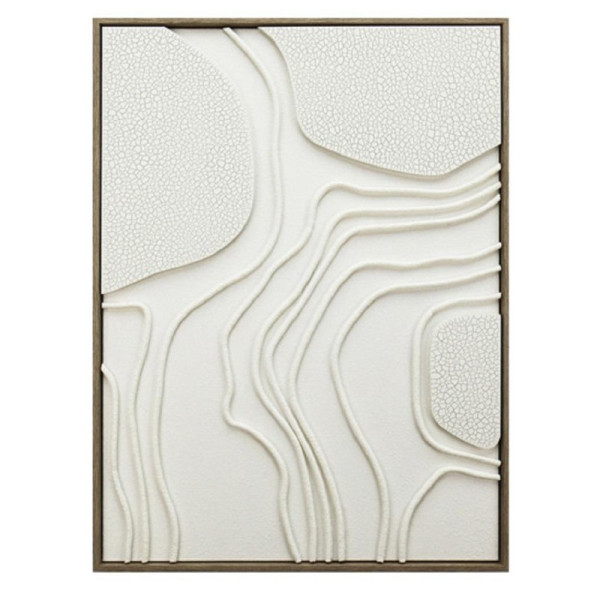 ΠΙΝΑΚΑΣ ΣΕ 3D ΚΑΜΒΑ ΛΕΥΚΟΣ PVC/MDF 60X80X2,9 ΕΚ