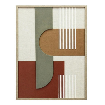 ΠΙΝΑΚΑΣ ΣΕ 3D ΚΑΜΒΑ  ΠΟΛΥΧΡΩΜΟΣ PVC/MDF 45X60X2,2ΕΚ