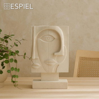 ΦΙΓΟΥΡΑ ΓΕΩΜΕΤΡΙΚΗ CUBISM ΛΕΥΚΗ 16,4Χ7,3Χ26,9ΕΚ