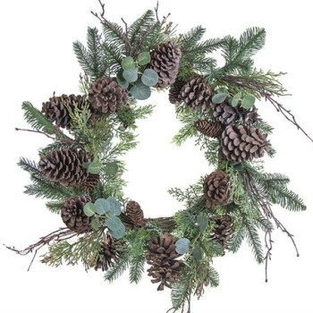 ΣΤΕΦΑΝΙ FOREST ΜΕ ΦΥΣΙΚΑ ΥΛΙΚΑ,60CM