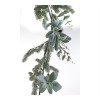 ΓΙΡΛANTA ΦΥΛΛΑ ΕΥΚΑΛΥΠΤΟΥ & ΕΛΑΤΟΥ, ΛΕΥΚΑ BERRIES 120CM