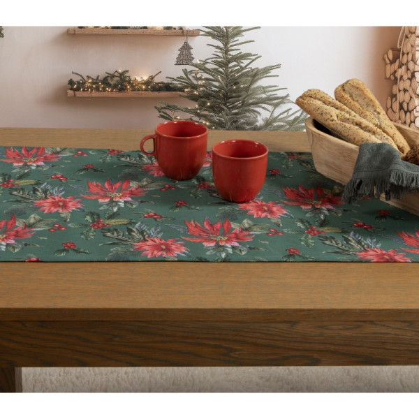 ΧΡΙΣΤΟΥΓΕΝΝΙΑΤΙΚΗ ΤΡΑΒΕΡΣΑ MISTLETOE 45Χ140 NEF-NEF HOMEWARE
