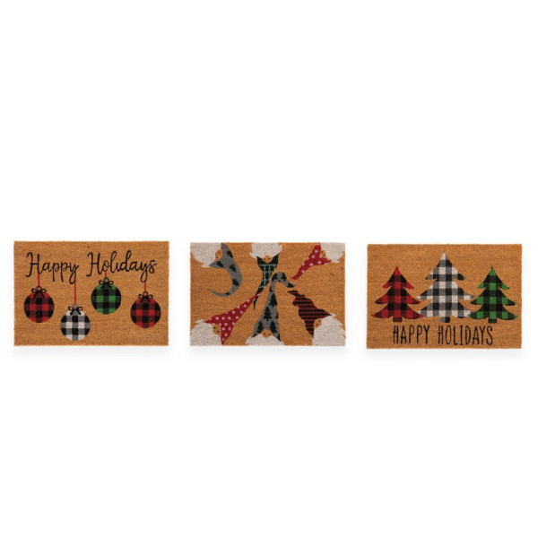 ΧΡΙΣΤΟΥΓΕΝΝΙΑΤΙΚΟ ΤΑΠΕΤΟ ΕΙΣΟΔΟΥ HAPPY HOLIDAYS 40X60 NEF-NEF HOMEWARE