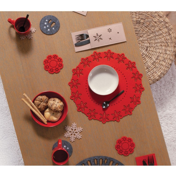 ΧΡΙΣΤΟΥΓΕΝΝΙΑΤΙΚΟ ΣΟΥΒΕΡ SNOW FELT 4 TMX GREY NEF-NEF HOMEWARE