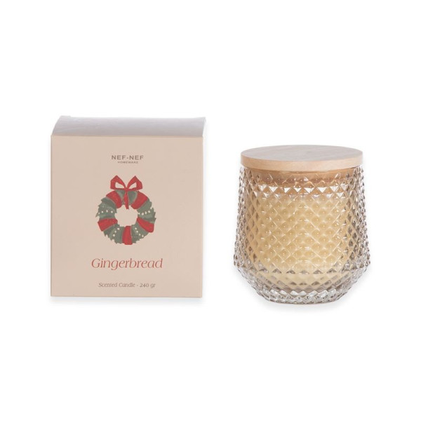 ΑΡΩΜΑΤΙΚΟ ΚΕΡΙ GINGERBREAD 240gr NEF-NEF HOMEWARE