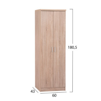 ΠΑΠΟΥΤΣΟΘΗΚΗ ΞΥΛΙΝΗ ΜΕ 6 ΡΑΦΙΑ 60X43X180.5εκ. SONAMA FB92379.02
