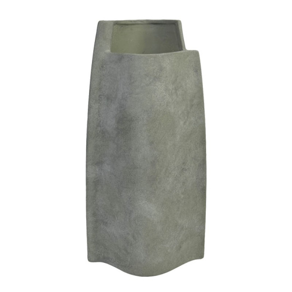 ΚΕΡΑΜΙΚΟ ΒΑΖΟ ΓΚΡΙ ΠΕΤΡΑΣ ΜΙΝΙΜΑΛ - 23x13.5x46cm
